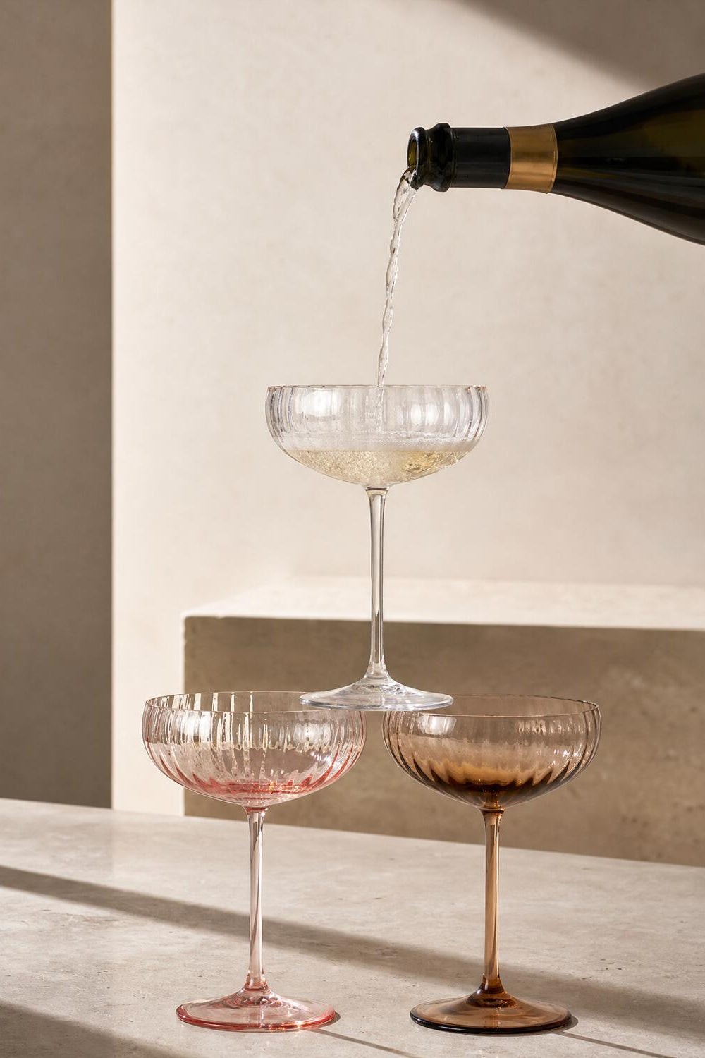 Lyon champagneskål, 280 ml. – Crystal